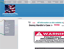 Tablet Screenshot of americansrepublicparty.org